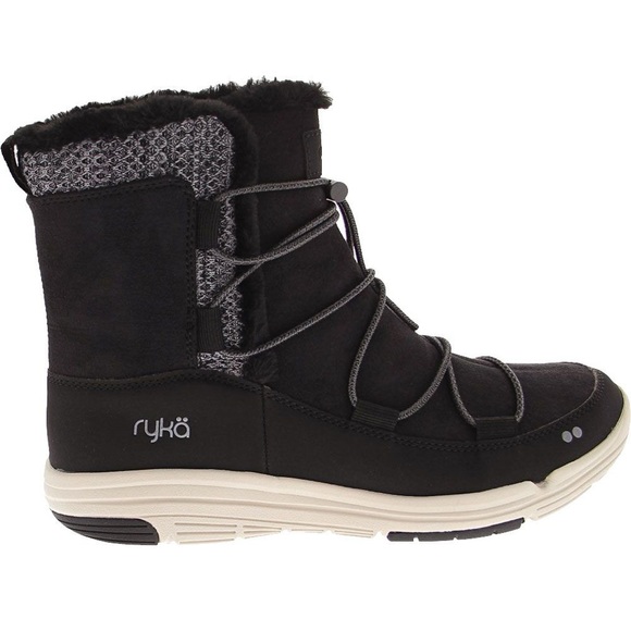 Ryka Shoes - NWOT Ryka Aubonne Comfort Winter Boots 7W Black Faux Fur Mountain Lodge Winter
